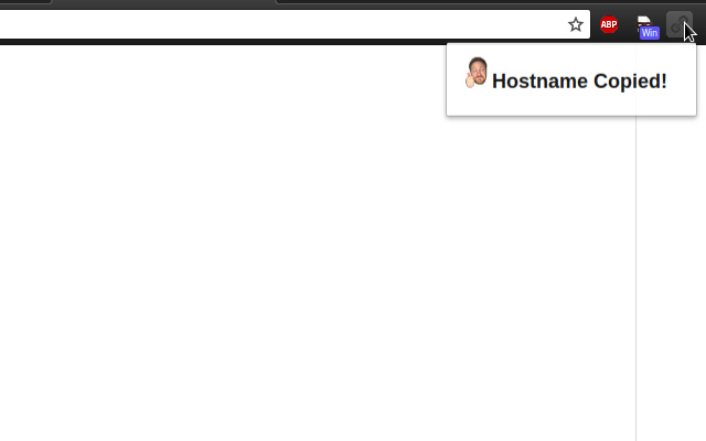 Hostname Copier from Chrome web store to be run with OffiDocs Chromium online Hostname Copier from Chrome web store to be run with OffiDocs Chromium online
