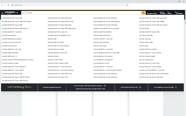 Huge Amazon Search Suggestion Expander from Chrome web store to be run with OffiDocs Chromium online Huge Amazon Search Suggestion Expander from Chrome web store to be run with OffiDocs Chromium online