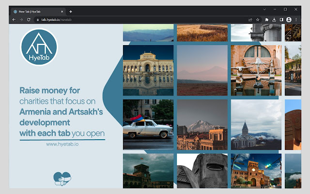 HyeTab a Tab to Donate to Armenia from Chrome web store to be run with OffiDocs Chromium online HyeTab a Tab to Donate to Armenia from Chrome web store to be run with OffiDocs Chromium online