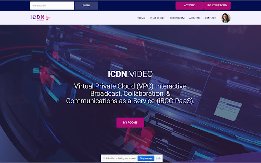 ICDN.VIDEO Direct Screenshare Room Extension from Chrome web store to be run with OffiDocs Chromium online ICDN.VIDEO Direct Screenshare Room Extension from Chrome web store to be run with OffiDocs Chromium online