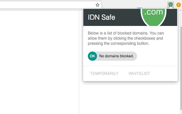 IDN Safe from Chrome web store to be run with OffiDocs Chromium online IDN Safe from Chrome web store to be run with OffiDocs Chromium online