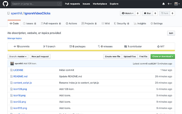 Ignore Video Clicks from Chrome web store to be run with OffiDocs Chromium online Ignore Video Clicks from Chrome web store to be run with OffiDocs Chromium online