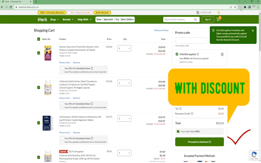 iHerb promo code from Chrome web store to be run with OffiDocs Chromium online iHerb promo code from Chrome web store to be run with OffiDocs Chromium online