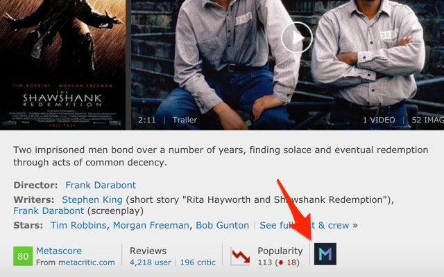 IMDb to Movieo from Chrome web store to be run with OffiDocs Chromium online IMDb to Movieo from Chrome web store to be run with OffiDocs Chromium online
