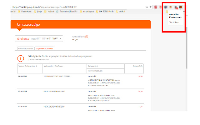 INGDiBa Kontostandsanzeiger from Chrome web store to be run with OffiDocs Chromium online INGDiBa Kontostandsanzeiger from Chrome web store to be run with OffiDocs Chromium online