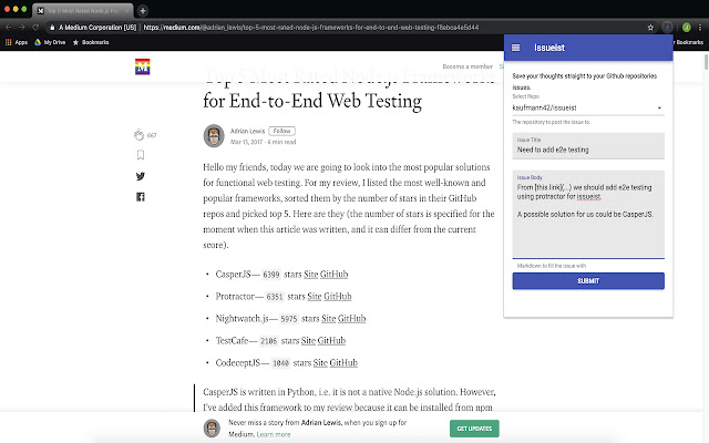 Issueist from Chrome web store to be run with OffiDocs Chromium online Issueist from Chrome web store to be run with OffiDocs Chromium online
