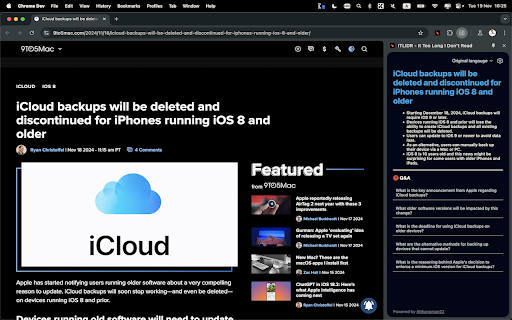 ITLIDR Its Too Long, I Dont Read from Chrome web store to be run with OffiDocs Chromium online ITLIDR Its Too Long, I Dont Read from Chrome web store to be run with OffiDocs Chromium online