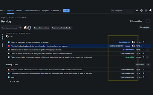 Jira Board Backlog Status Enhancer from Chrome web store to be run with OffiDocs Chromium online Jira Board Backlog Status Enhancer from Chrome web store to be run with OffiDocs Chromium online