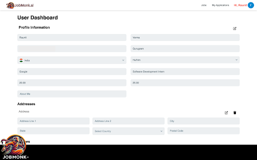 JobMonk Autofill, Search Track Job from Chrome web store to be run with OffiDocs Chromium online JobMonk Autofill, Search Track Job from Chrome web store to be run with OffiDocs Chromium online