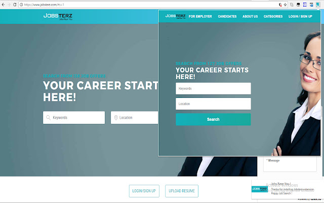 Jobsterz Search Extension from Chrome web store to be run with OffiDocs Chromium online Jobsterz Search Extension from Chrome web store to be run with OffiDocs Chromium online