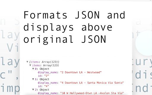 JSON Inspector Explore your JSON files from Chrome web store to be run with OffiDocs Chromium online JSON Inspector Explore your JSON files from Chrome web store to be run with OffiDocs Chromium online
