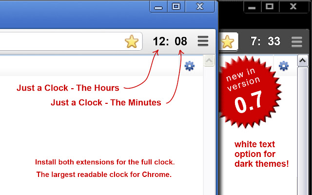 Just a Clock the Minutes from Chrome web store to be run with OffiDocs Chromium online Just a Clock the Minutes from Chrome web store to be run with OffiDocs Chromium online