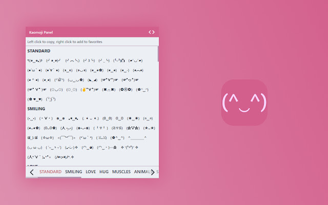 Kaomoji Picker from Chrome web store to be run with OffiDocs Chromium online Kaomoji Picker from Chrome web store to be run with OffiDocs Chromium online