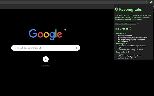 Keeping Tabs from Chrome web store to be run with OffiDocs Chromium online Keeping Tabs from Chrome web store to be run with OffiDocs Chromium online