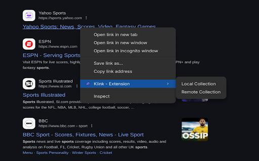 Klink Extension from Chrome web store to be run with OffiDocs Chromium online Klink Extension from Chrome web store to be run with OffiDocs Chromium online