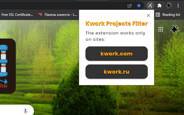Kwork Projects Filter from Chrome web store to be run with OffiDocs Chromium online Kwork Projects Filter from Chrome web store to be run with OffiDocs Chromium online