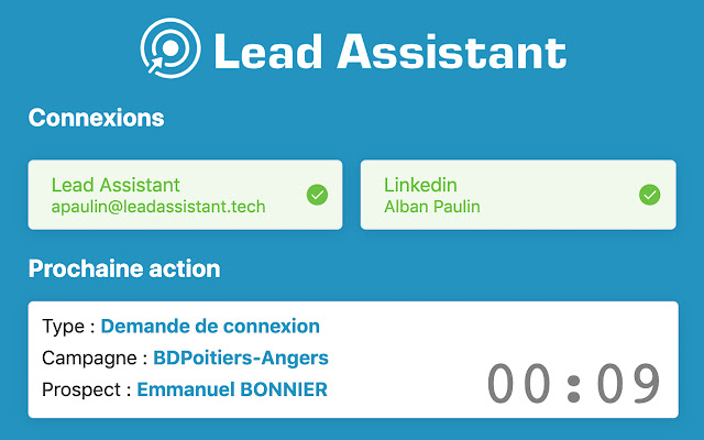 Lead Assistant from Chrome web store to be run with OffiDocs Chromium online Lead Assistant from Chrome web store to be run with OffiDocs Chromium online
