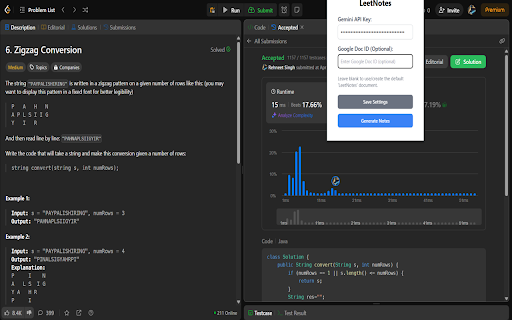 LeetNotes from Chrome web store to be run with OffiDocs Chromium online LeetNotes from Chrome web store to be run with OffiDocs Chromium online