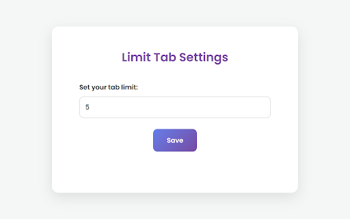 Limit Tab from Chrome web store to be run with OffiDocs Chromium online Limit Tab from Chrome web store to be run with OffiDocs Chromium online