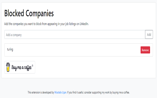LinkedIn Job Hider from Chrome web store to be run with OffiDocs Chromium online LinkedIn Job Hider from Chrome web store to be run with OffiDocs Chromium online