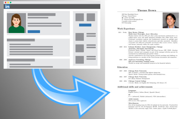 Linkedin to CV by Seeveeze from Chrome web store to be run with OffiDocs Chromium online Linkedin to CV by Seeveeze from Chrome web store to be run with OffiDocs Chromium online