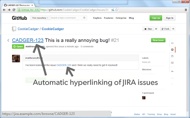 Linkify JIRA Issues from Chrome web store to be run with OffiDocs Chromium online Linkify JIRA Issues from Chrome web store to be run with OffiDocs Chromium online