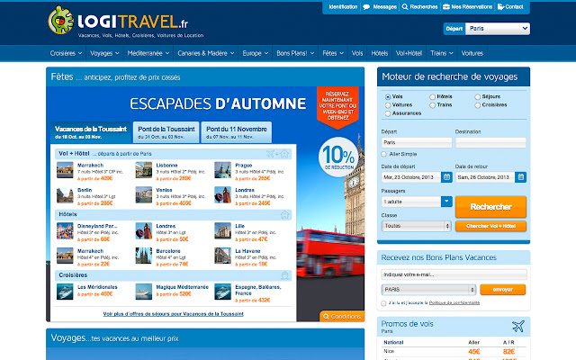 Logitravel.fr from Chrome web store to be run with OffiDocs Chromium online Logitravel.fr from Chrome web store to be run with OffiDocs Chromium online
