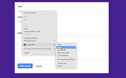 LoremFiller from Chrome web store to be run with OffiDocs Chromium online LoremFiller from Chrome web store to be run with OffiDocs Chromium online