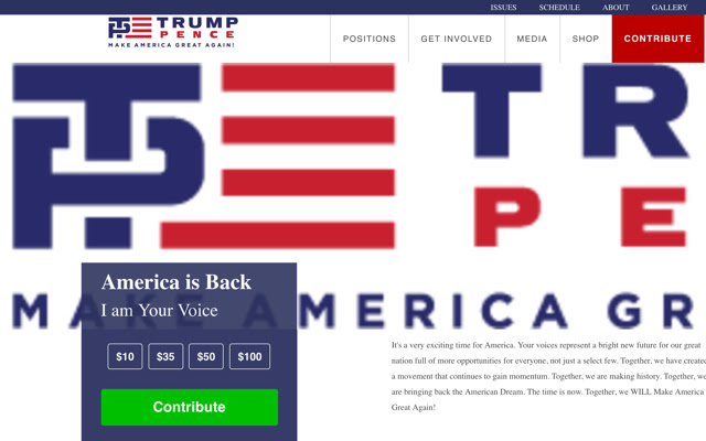 Make the Web Great Again! from Chrome web store to be run with OffiDocs Chromium online Make the Web Great Again! from Chrome web store to be run with OffiDocs Chromium online