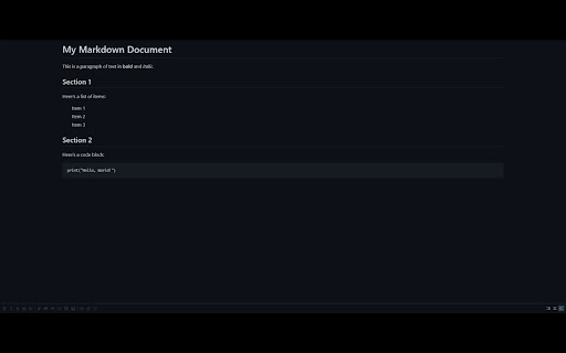 Markdown Home Page from Chrome web store to be run with OffiDocs Chromium online Markdown Home Page from Chrome web store to be run with OffiDocs Chromium online