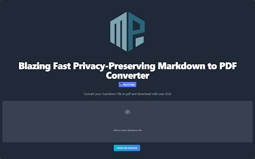 Markdown to PDF from Chrome web store to be run with OffiDocs Chromium online Markdown to PDF from Chrome web store to be run with OffiDocs Chromium online