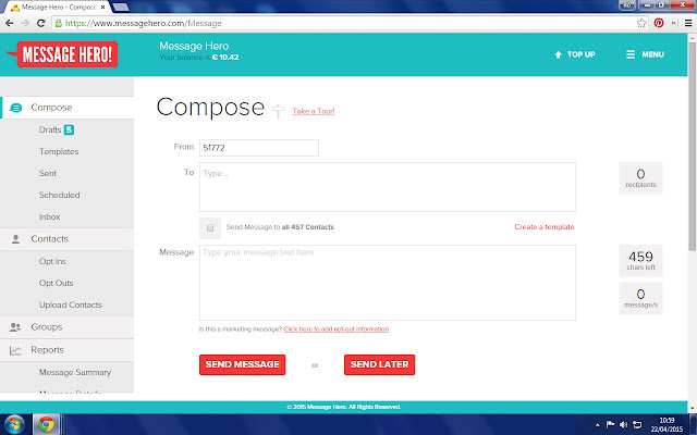 Message Hero from Chrome web store to be run with OffiDocs Chromium online Message Hero from Chrome web store to be run with OffiDocs Chromium online