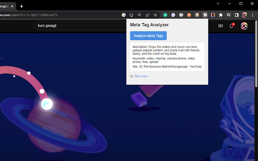 Meta Tag Analyzer from Chrome web store to be run with OffiDocs Chromium online Meta Tag Analyzer from Chrome web store to be run with OffiDocs Chromium online