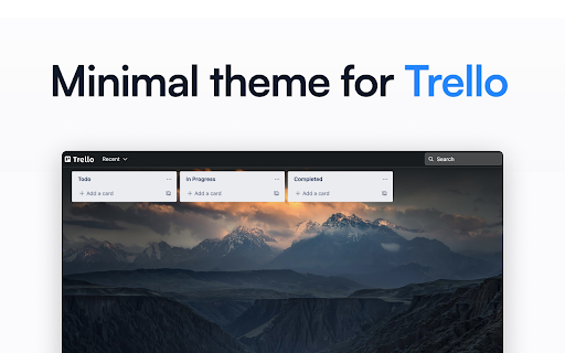 Minimal Trello from Chrome web store to be run with OffiDocs Chromium online Minimal Trello from Chrome web store to be run with OffiDocs Chromium online