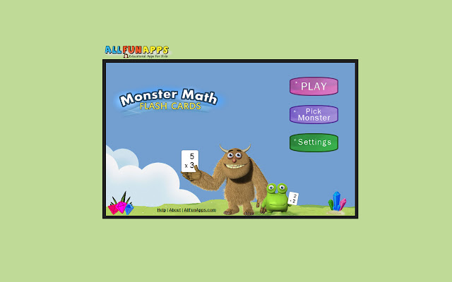 Monster Math Flash Cards from Chrome web store to be run with OffiDocs Chromium online Monster Math Flash Cards from Chrome web store to be run with OffiDocs Chromium online