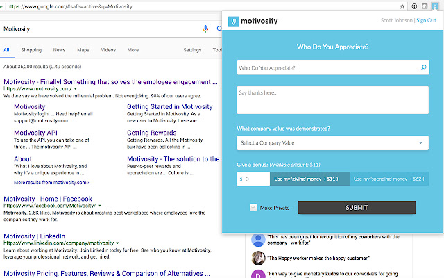 Motivosity from Chrome web store to be run with OffiDocs Chromium online Motivosity from Chrome web store to be run with OffiDocs Chromium online