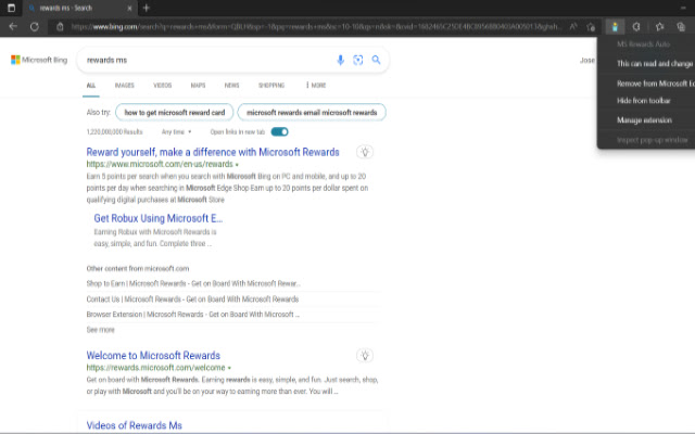 MS Rewards Auto from Chrome web store to be run with OffiDocs Chromium online MS Rewards Auto from Chrome web store to be run with OffiDocs Chromium online
