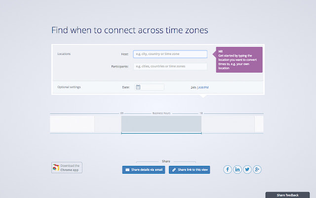 myMeetingTime from Chrome web store to be run with OffiDocs Chromium online myMeetingTime from Chrome web store to be run with OffiDocs Chromium online