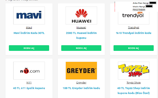 İndirim Kuponu App from Chrome web store to be run with OffiDocs Chromium online İndirim Kuponu App from Chrome web store to be run with OffiDocs Chromium online