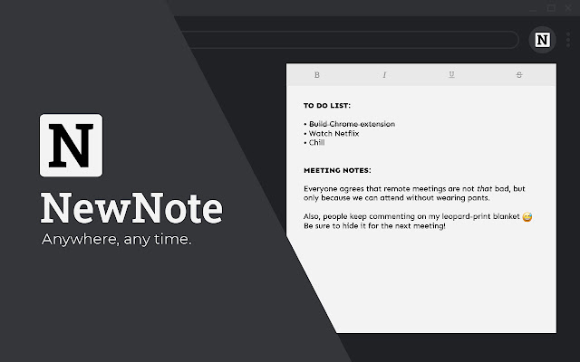 NewNote from Chrome web store to be run with OffiDocs Chromium online NewNote from Chrome web store to be run with OffiDocs Chromium online