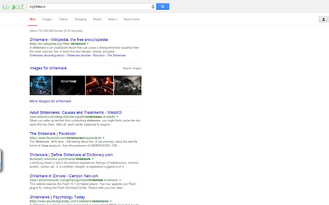 Nightmare to Shitemare! from Chrome web store to be run with OffiDocs Chromium online Nightmare to Shitemare! from Chrome web store to be run with OffiDocs Chromium online