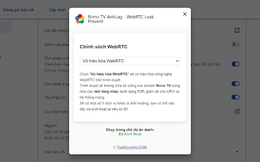 Nimo TV AntiLag WebRTC Leak Prevent from Chrome web store to be run with OffiDocs Chromium online Nimo TV AntiLag WebRTC Leak Prevent from Chrome web store to be run with OffiDocs Chromium online