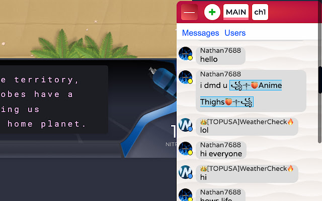 Nitro Type World Wide Chat from Chrome web store to be run with OffiDocs Chromium online Nitro Type World Wide Chat from Chrome web store to be run with OffiDocs Chromium online