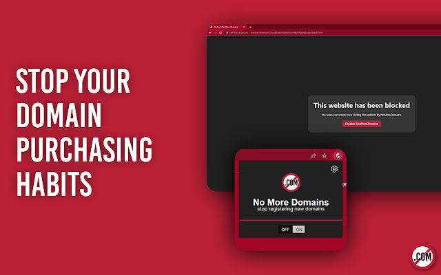 No More Domains from Chrome web store to be run with OffiDocs Chromium online No More Domains from Chrome web store to be run with OffiDocs Chromium online