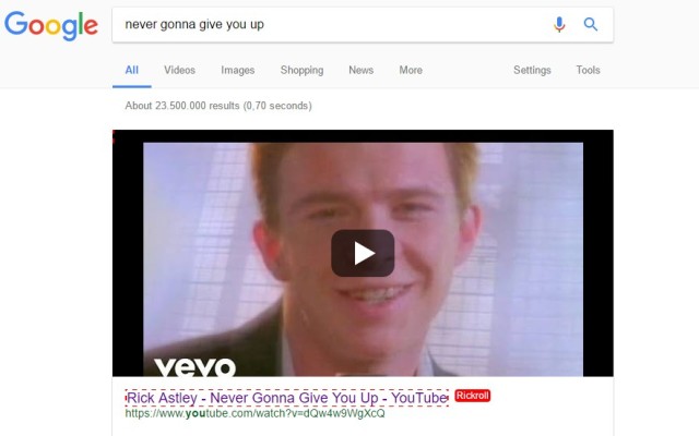 No Rick: Never get rickrolled again! from Chrome web store to be run with OffiDocs Chromium online No Rick: Never get rickrolled again! from Chrome web store to be run with OffiDocs Chromium online