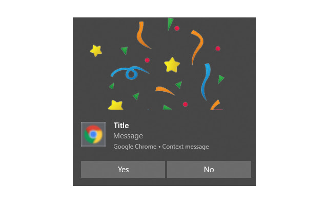 Notifications sample extension from Chrome web store to be run with OffiDocs Chromium online Notifications sample extension from Chrome web store to be run with OffiDocs Chromium online
