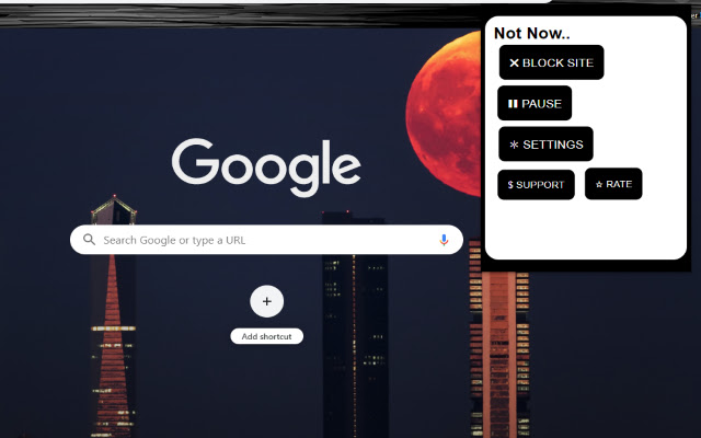 Not Now Close distracting tabs instantly from Chrome web store to be run with OffiDocs Chromium online Not Now Close distracting tabs instantly from Chrome web store to be run with OffiDocs Chromium online