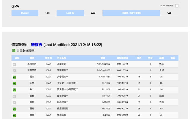 NTU GPA Calculator from Chrome web store to be run with OffiDocs Chromium online NTU GPA Calculator from Chrome web store to be run with OffiDocs Chromium online