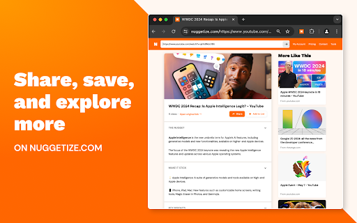Nuggetize from Chrome web store to be run with OffiDocs Chromium online Nuggetize from Chrome web store to be run with OffiDocs Chromium online