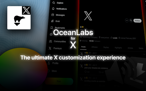 OceanLabs for X (Twitter) from Chrome web store to be run with OffiDocs Chromium online OceanLabs for X (Twitter) from Chrome web store to be run with OffiDocs Chromium online